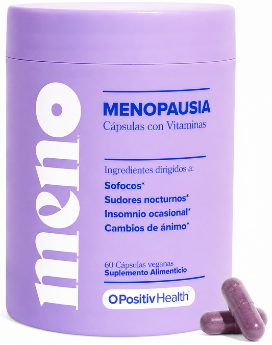 MENO Menopause – Alivio de Sofocos y Sudores Nocturnos – 60 Cápsulas