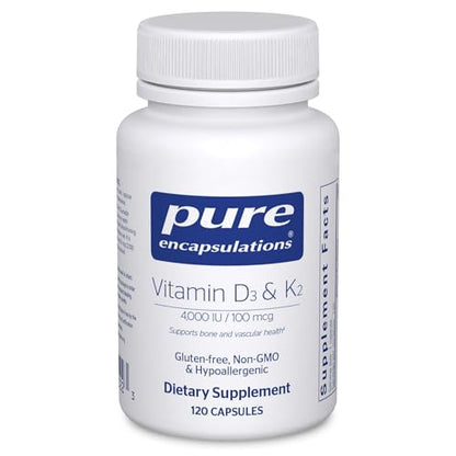 Vitamina D3 + K2 (4.000 UI/100 mcg) – 120 Cápsulas