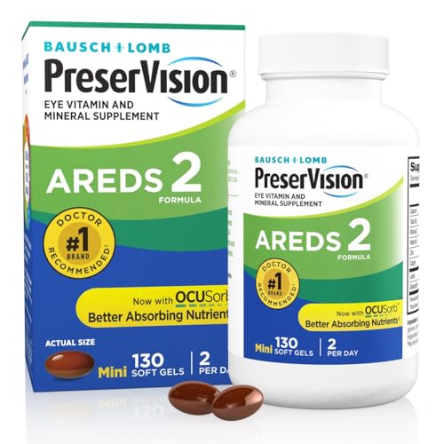 PreserVision AREDS 2 de Bausch + Lomb – 130 cápsulas blandas mini